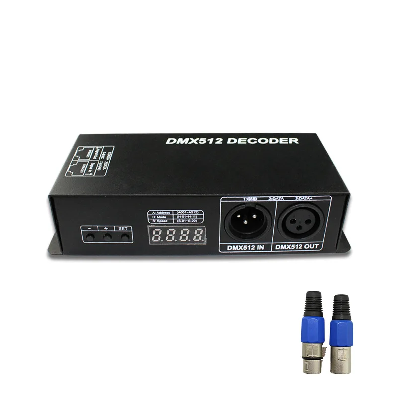 Декодер Rgb Dmx512 Dc12V ~ 24V 3Chx4A декодер с цифровым дисплеем|Цифро-аналоговые