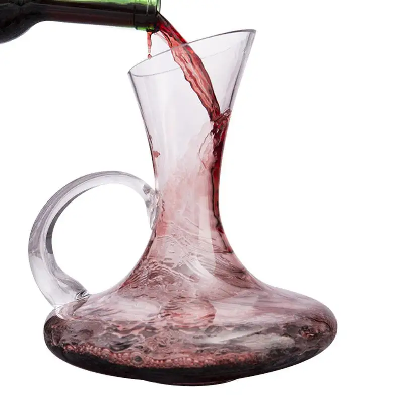 Плоская база красного вина Графин ручной работы кристалл Pourer Премиум воды Carafe