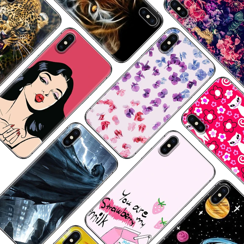Мягкий чехол для телефона Iphone 6 6P 7 8 7P 8P X XR XS Max ТПУ силиконовый серии Ins | Мобильные