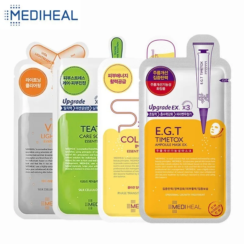 8 моделей MEDIHEAL уход за кожей лист Корейская маска для лица обернутая против