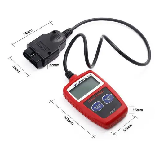 MS309/OBD2 OBDII сканер считыватель кодов диагностический тестер автомобильный