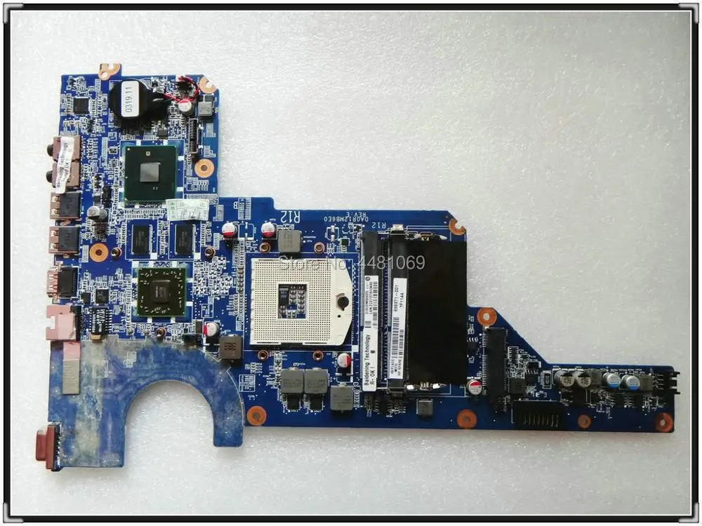 Материнская плата 636371-001 для ноутбука HP PAVILION G7T-1000 G4T-1000 G4 G7 R12 DA0R12MB6E0 DA0R12MB6E1 HM55 100%
