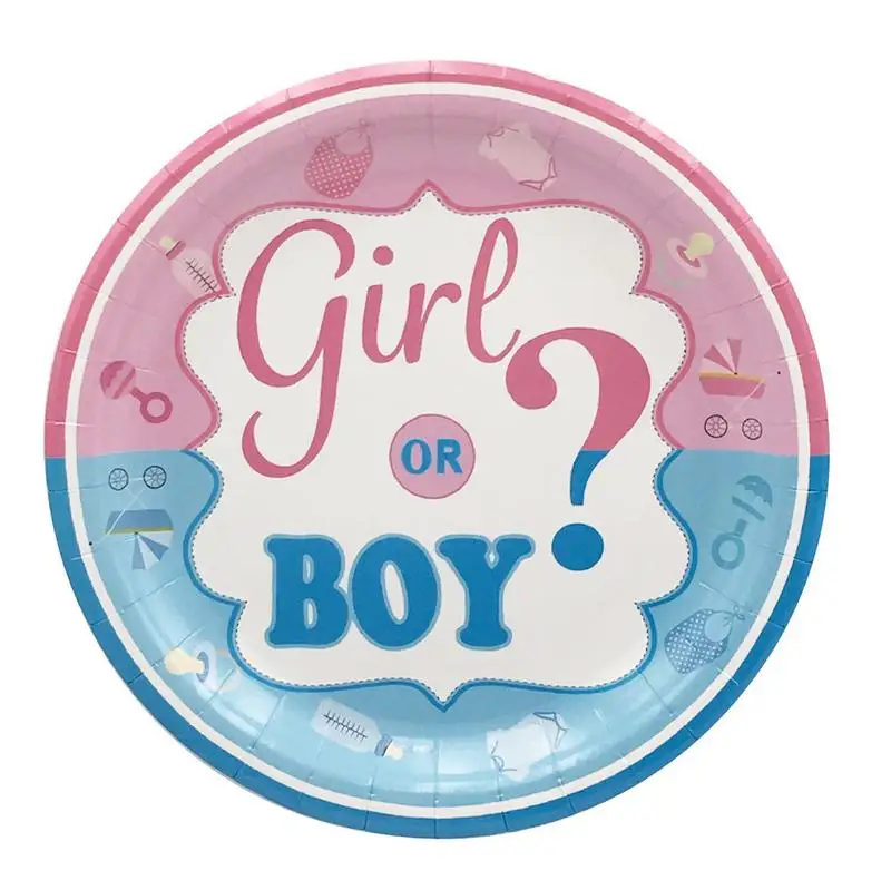 Детские вечерние комплекты посуды с изображением пола синие розовые тарелки