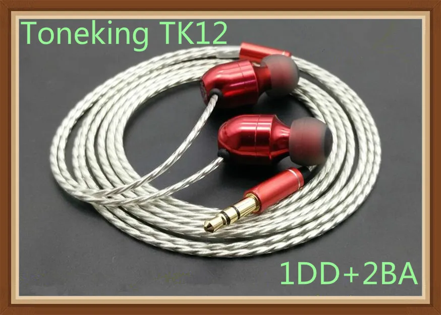 TONEKING MusicMaker TK12 динамический 1DD + 2BA 3 шт. тройные наушники HIFI Fever наушники-вкладыши