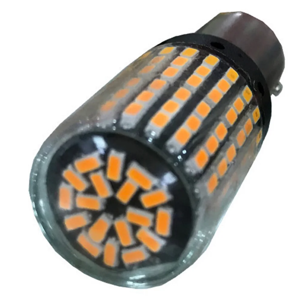 2шт BAU15S 1156 BA15S T20 7440 Автомобильный светодиодный светильник 144 SMD 3014 чипы Высокая