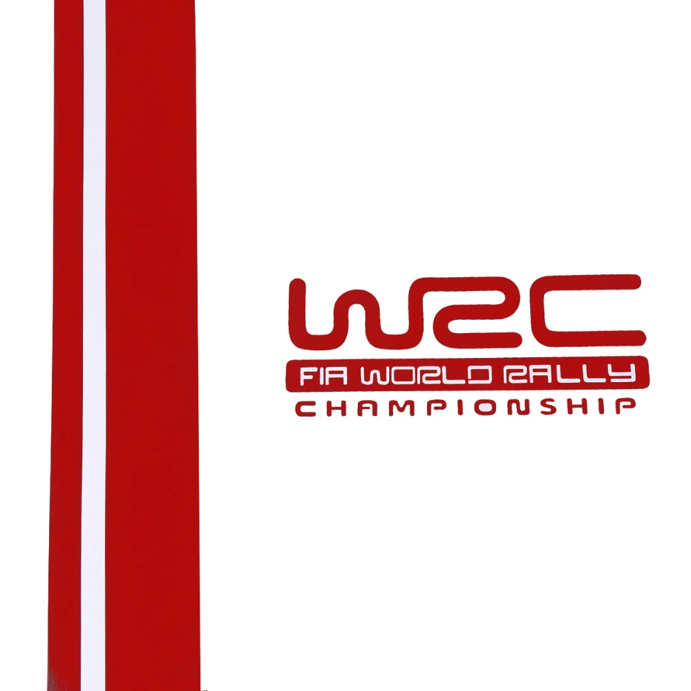 1 пара WRC полосатая виниловые покрытия для автомобилей Спортивная наклейка на