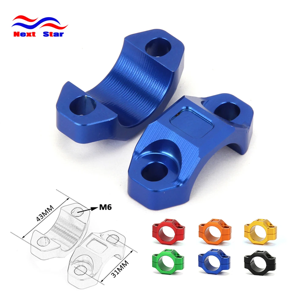

Motorcycle CNC Blue 22MM Handlebar Turn Off Switch Base Mount Kit For YAMAHA KTM HONDA KAWASAKI SUZUKI Dirt Bikes Pit Bike