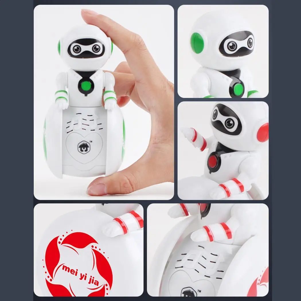 Robot Intelligent Mini Cartoon toys 1 Above for Multi-function Tumbler Induction children 3 old Electric Music Toy years |