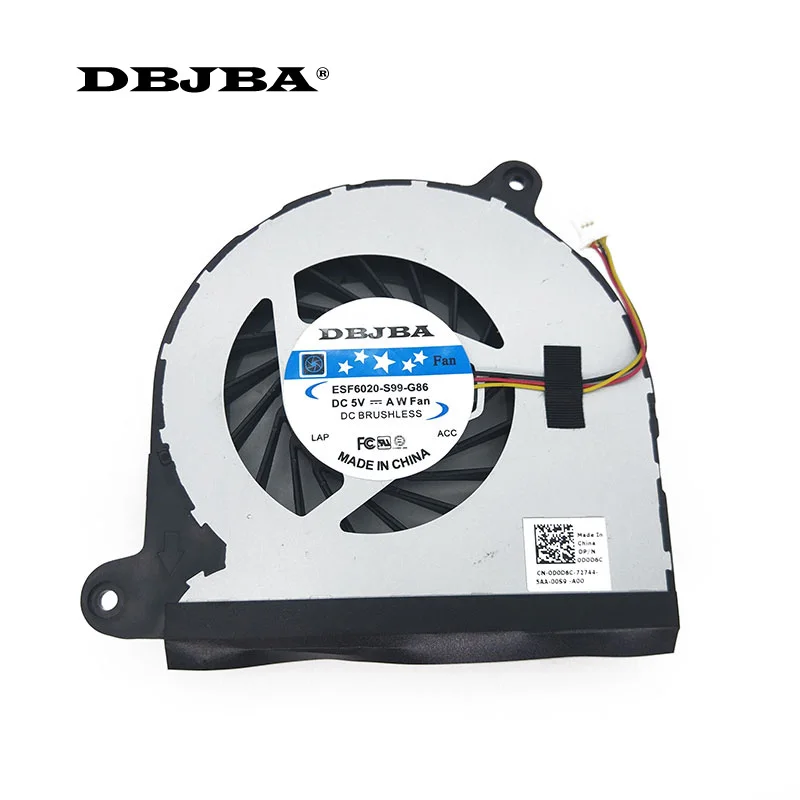 Кулер для ноутбука вентилятор Inspiron Dell 17R 5720 3760 7720 Turbo INS17TD 2728 KSB0705HA BK76 mf75120v1 c100 g99