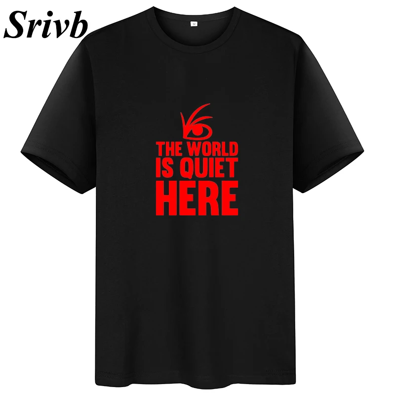 Srivb The World Is Quiet Here Punk Rock Женская Футболка harajuku черно белая забавная летняя
