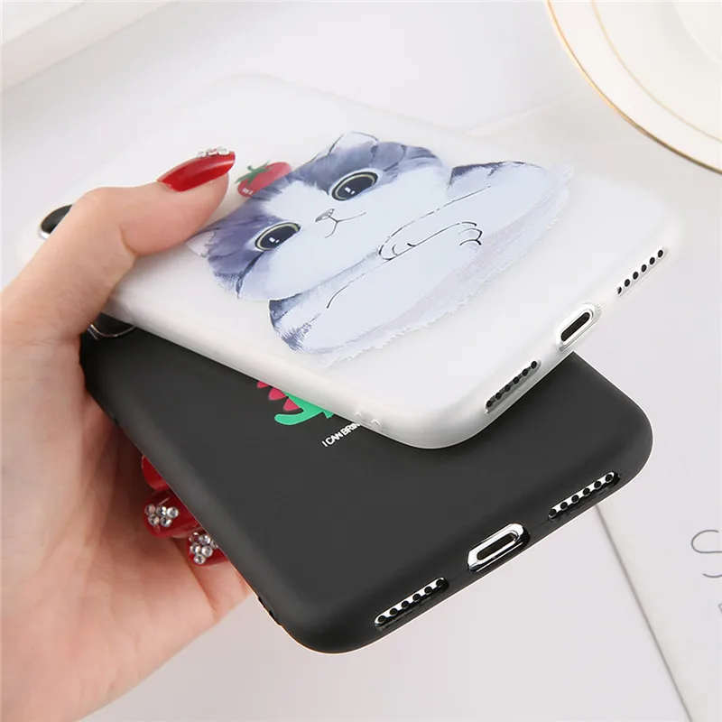 USLION Забавный чехол для iPhone X XS XR Xs Max 6 6s 7 8 Plus из мягкого ТПУ 5 5S se | Мобильные