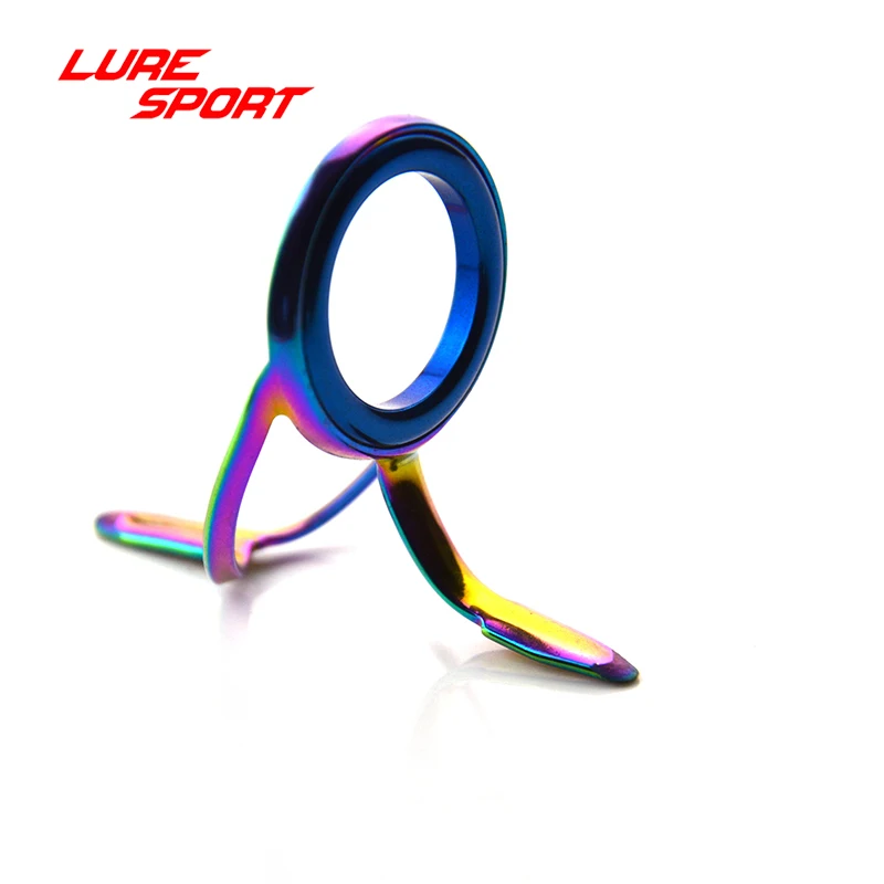 LureSport 9 шт. Руководство Топ Набор MN Радуга рамка голубое кольцо литье стержень