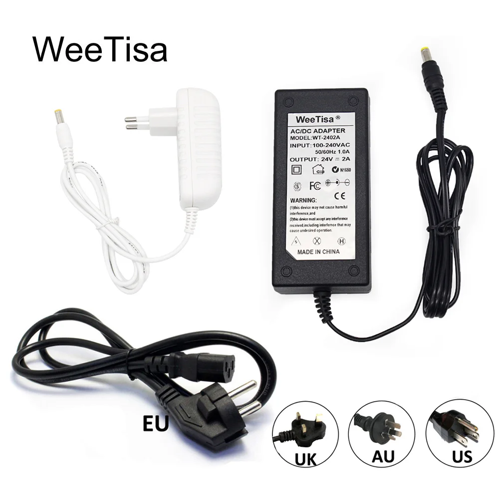 

24V Power Supply Unit 1A 2A 3A 4A 5A 24 Volt Power Adapter AC 110V 220V to DC 24V LED Driver Lighting Transformer for LED Strips