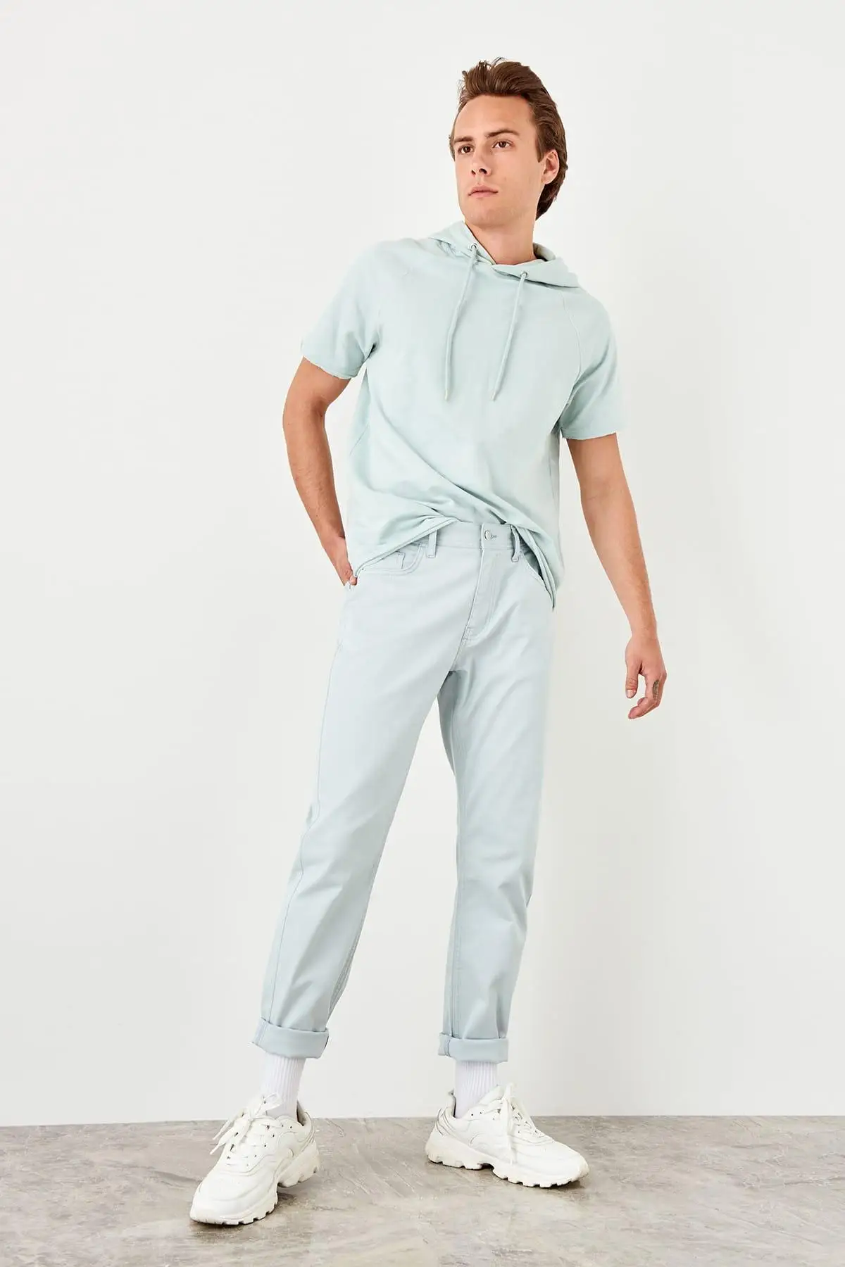 Trendyol новые синие мужские брюки TMNSS19DT0018 | Женская одежда