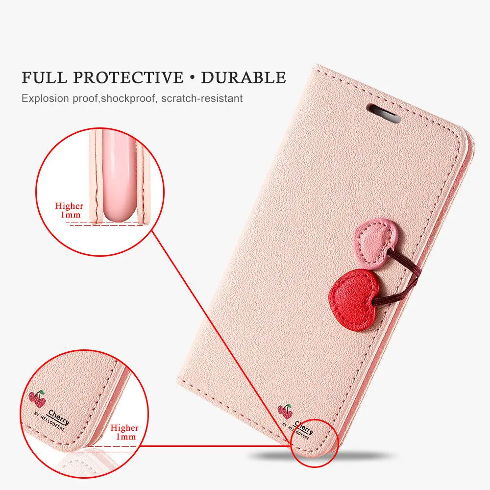 Кожаный флип кейс KISSCASE чехол кошелек с подставкой для iPhone X 6 S 5s SE Plus 7 8