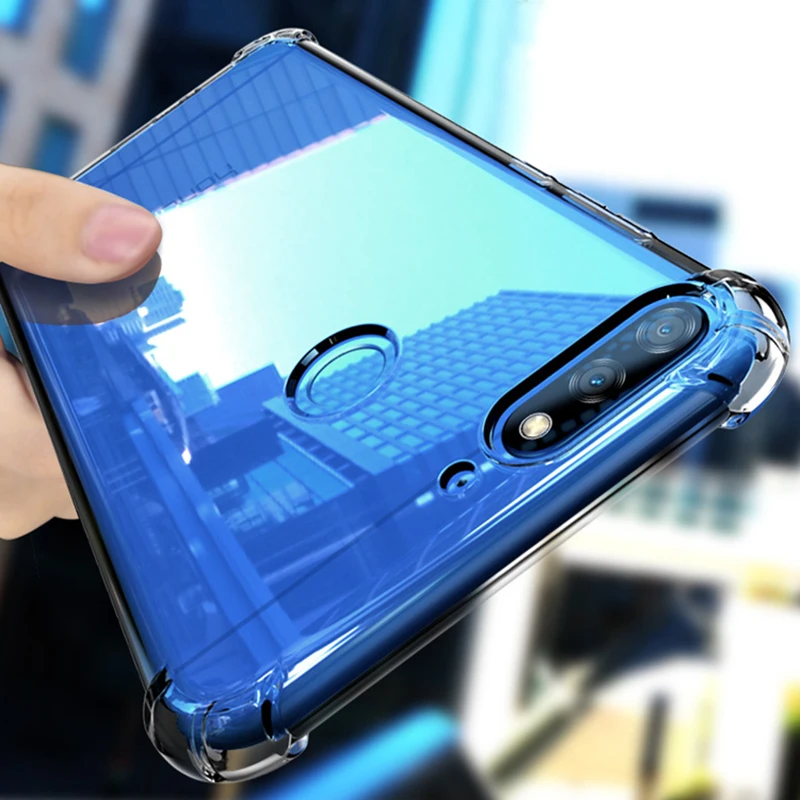 Прозрачный мягкий чехол для телефона из ТПУ Huawei P20 P30 Mate 20 Pro Lite Nova 3 3i Honor 10 8X Play 9i 7C