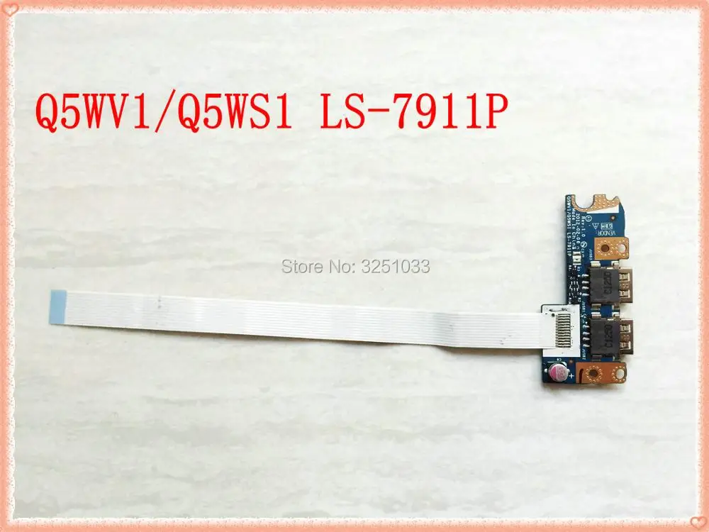 Оригинал Q5WS1/V5WC1 LS 7911P для ACER Aspire E1 521 531 571 V3 шлюза NV56 NV56R10u USB плата с