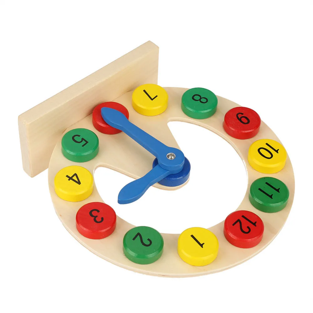 2018 деревянная игрушка для детей мягкие монтессорри цифровые часы детские