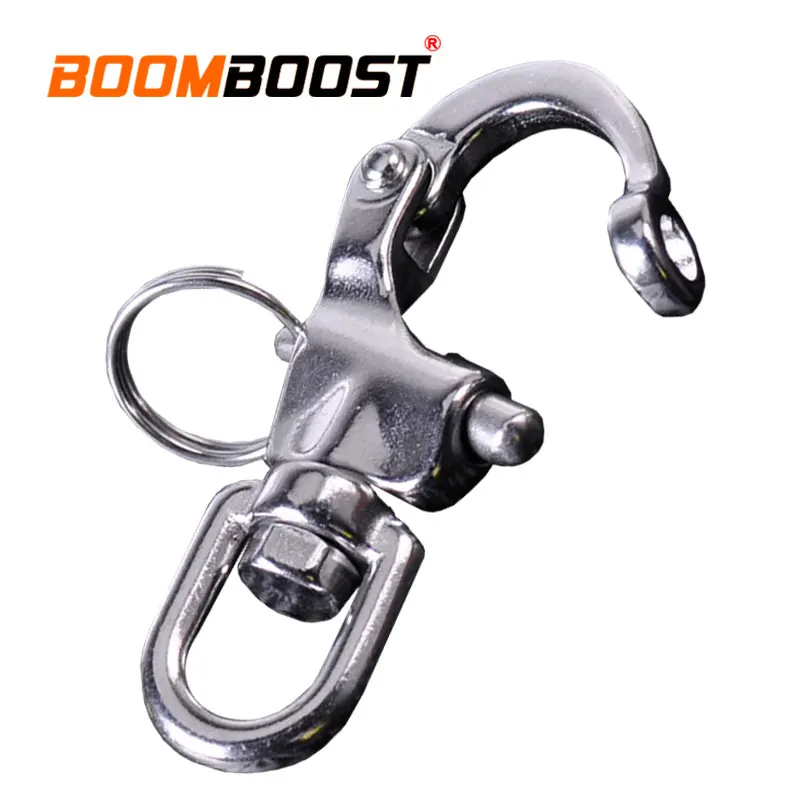 Yacht Sailing For Marine Architectural Quick Release Heavy Duty Hook Eye Shackle Anchor Chain D Ring 316 Stainless Steel Swivel |