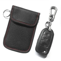 1pcs car key bag car fob signal blocker faraday bag signal blocking bag shielding pouch wallet case for privacy protection