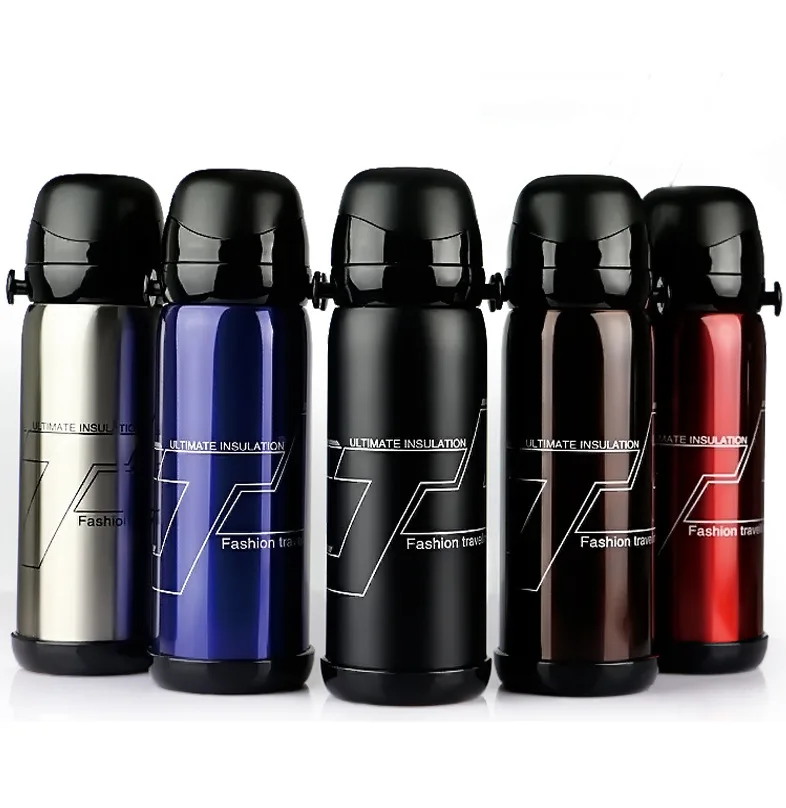 Stainless Steel Outdoor Vacuum Flask Cup Sports Water Bottle Creative Gift Large Capacity Insulation Pot With Rope | Дом и сад