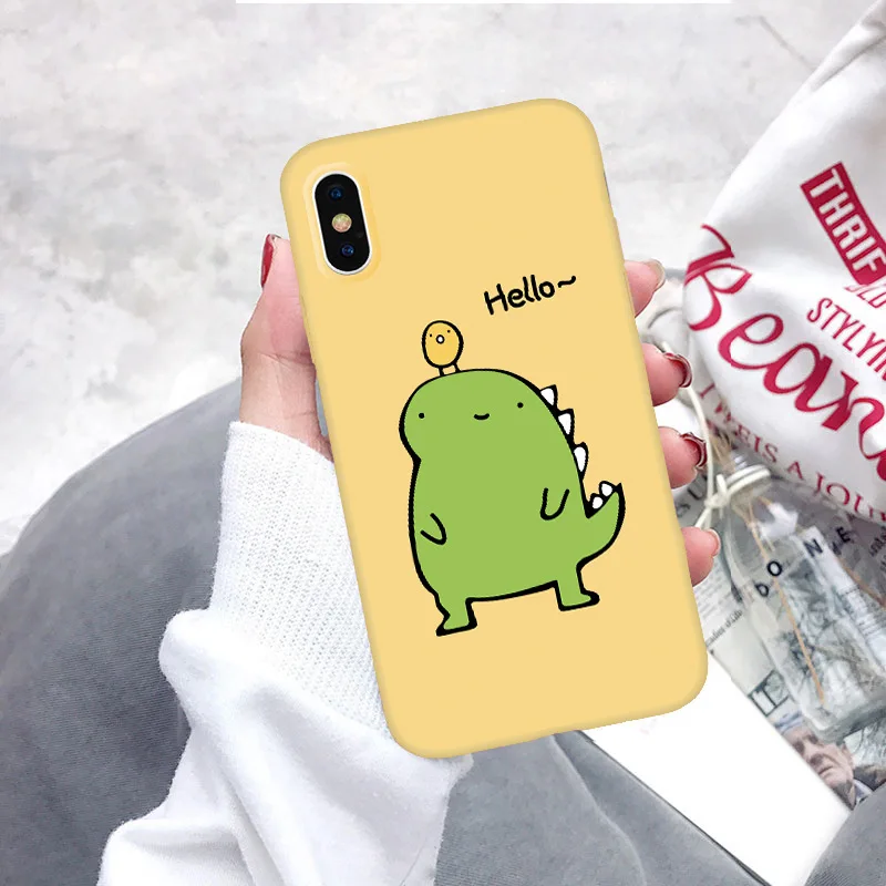 Candy Color Leaf Print Phone Case for iPhone X 6 6s 7 8 Plus XR XS Max Cactus Plants Fashion Soft TPU Rubber Silicon Cover Capa |