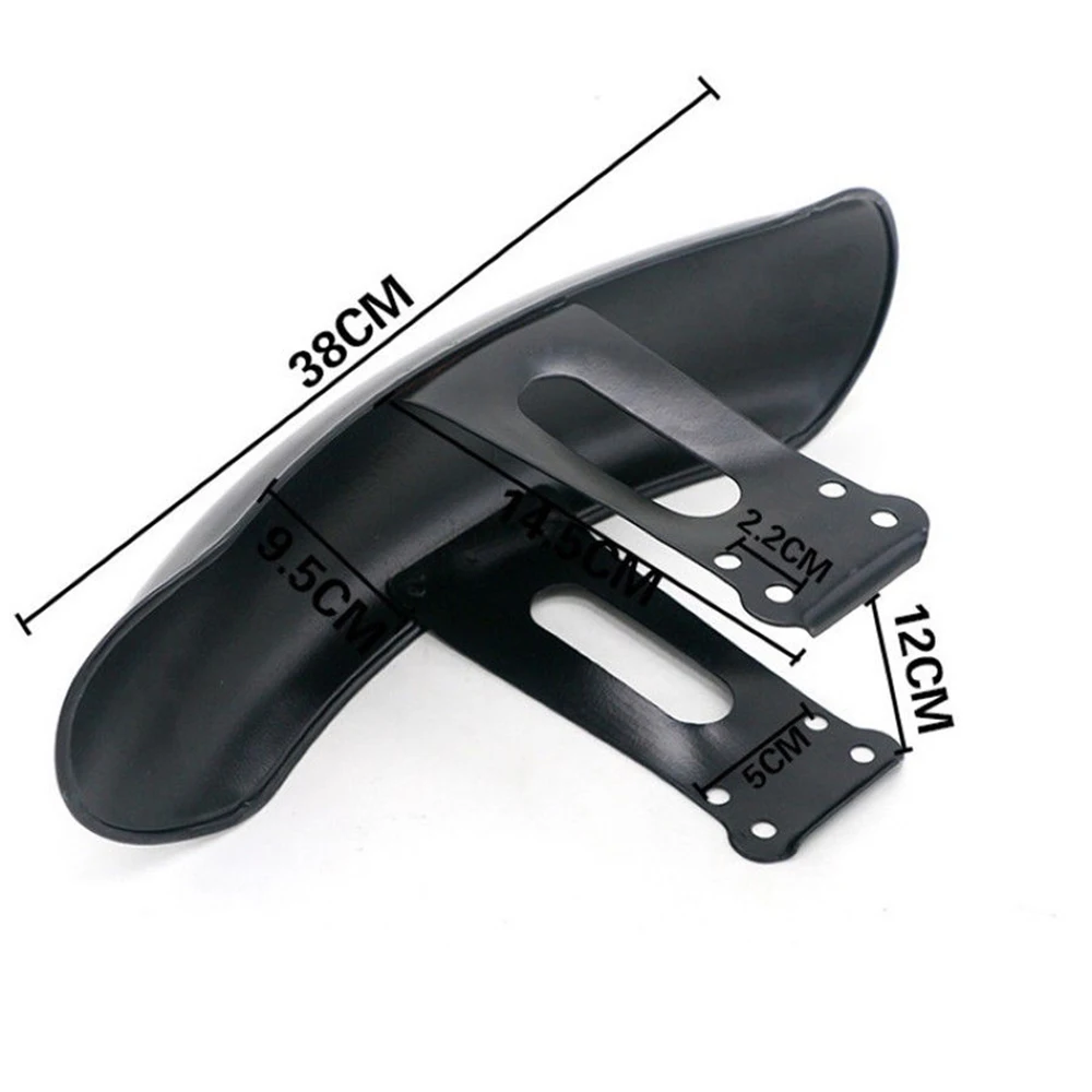 

1pcs Black Retro Motorcycle Front Fender Mud Flap Guard Metal Feet Before Mud Fenders Motorcycle Mudguards
