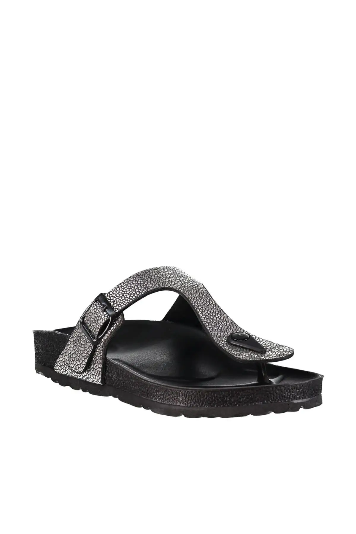 Trendyol серебристые металлические женские тапочки TAKSS19OZ0013|Тапочки| |