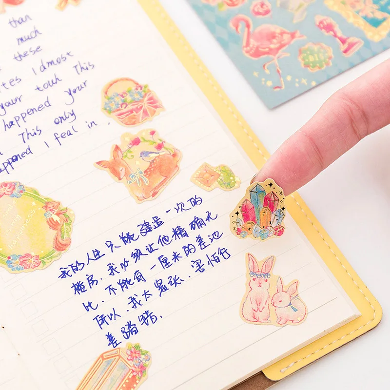 1 лист милые сказочные наклейки Kawaii клейкие мечта канцелярские для детей DIY
