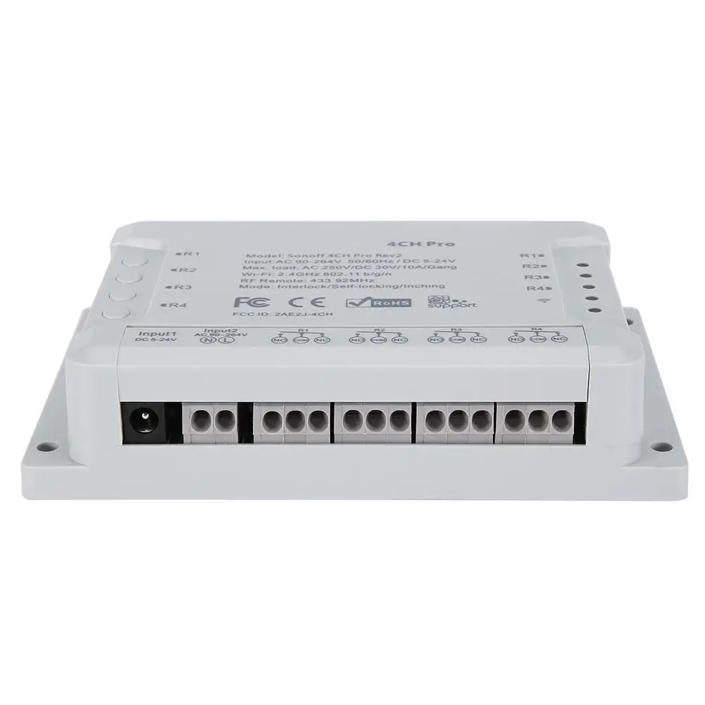 Sonoff 4CH Pro R2 433 МГц 4 канала банды RF беспроводной пульт дистанционного управления Wifi