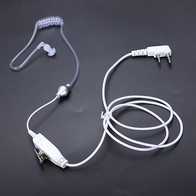 Горячая TTKK белая гарнитура наушники Универсальный 2 Pin Mic Ptt тайная Акустическая