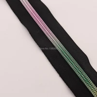 10yards rainbow color nylon teeth zipper diy zippers for sewing leather bag garment accessories for clothing