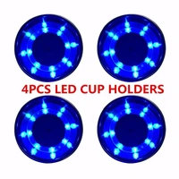boat accessories 4pcs cup drink holder led built in stainless steel for marine yachtrv