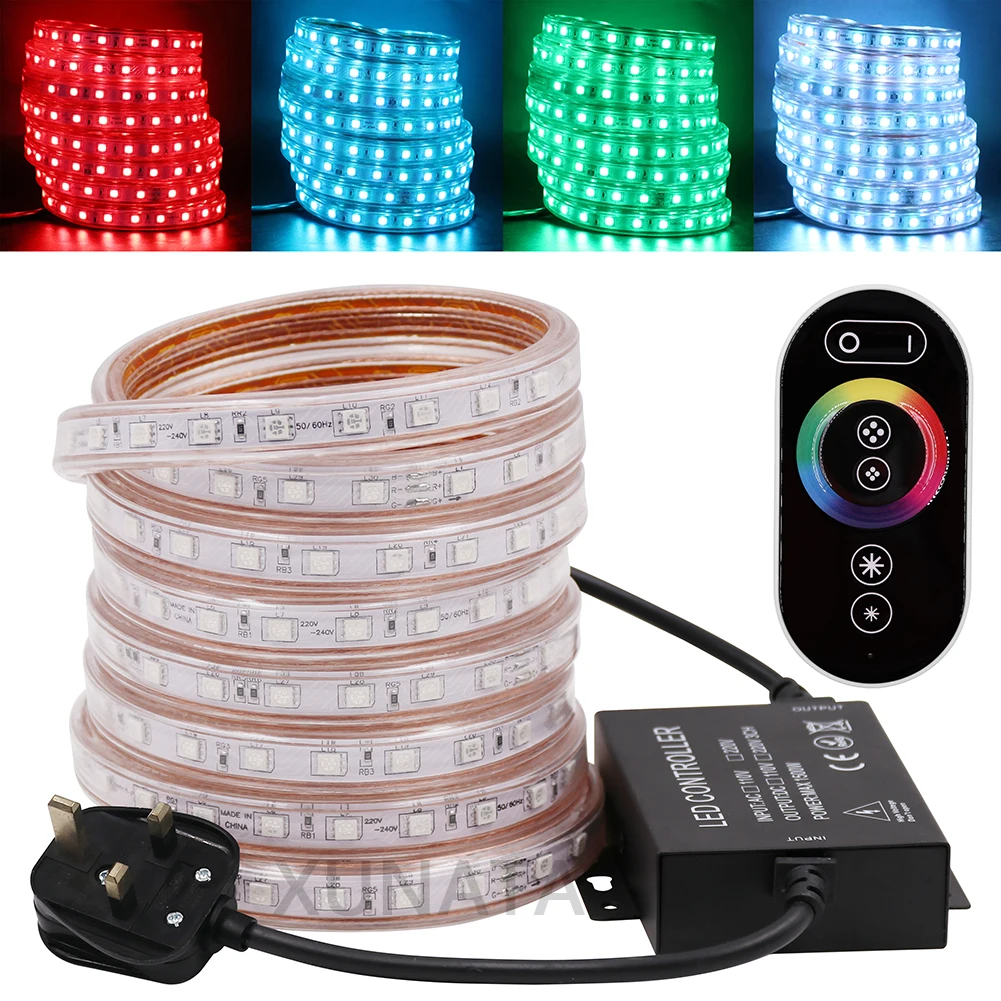 Светодиодная лента RGB 5050 60 светодиодов/м водонепроницаемая гибкая