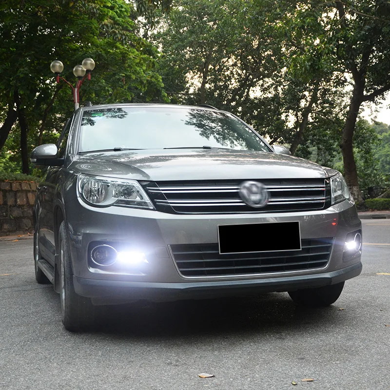 2 шт. для Volkswagen VW Tiguan 2010 2011 2012 LED противотуманные DRL дневные ходовые огни дневной