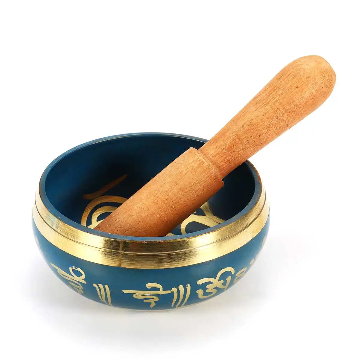 Singing Bowl Chakra Meditation 8.5cm Tibetan Buddhism Yoga Healing Relaxation Low Frequency Sound Deep into Body Core For | Дом и сад