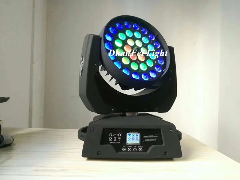 6 шт. DJ Zoom Moving Light LED RGBW Head 36x10W 4in1 Ring Wash Haed Zoom|Эффект освещения сцены| |