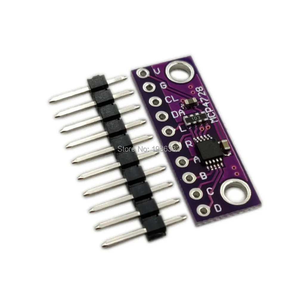 WS16 MCP4728 12 бит I2C цифро аналоговый преобразователь DAC Модуль поломки 4CH оценочная