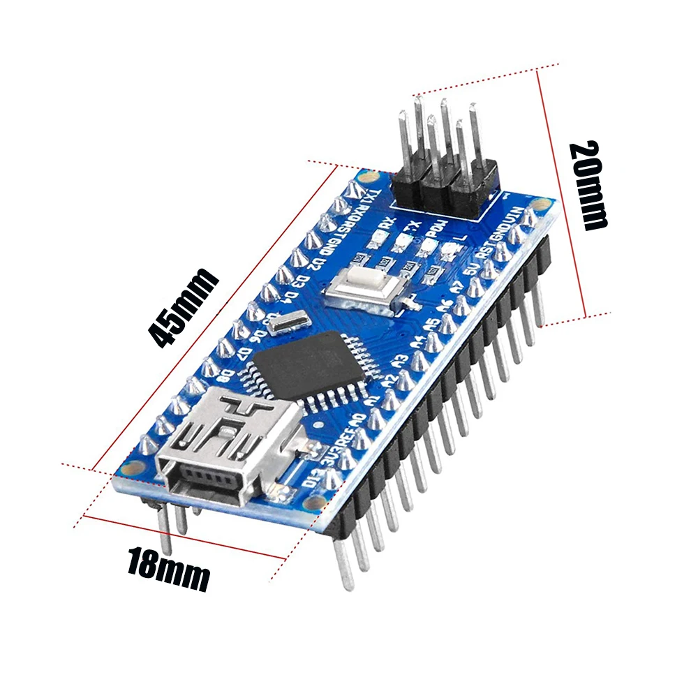 Мини-USB Nano v3.0 с Загрузчиком совместимый контроллер 3 0 Для Arduino USB-драйвер CH340 16 МГц