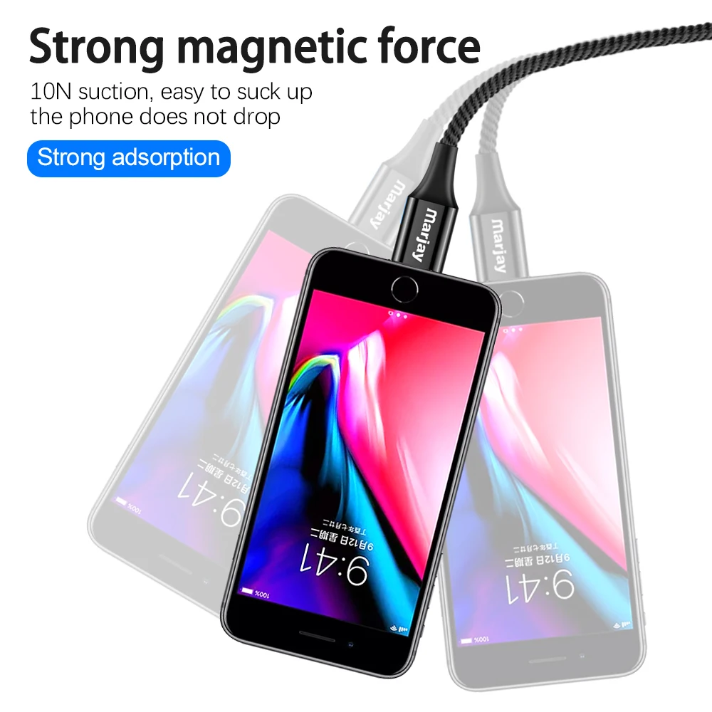 Магнитный адаптер Marjay Usb Type C зарядный кабель для Samsung S9 xiaomi redmi note 7 мобильный