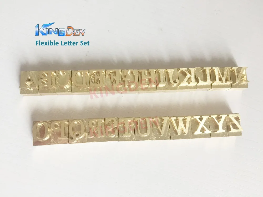 Кодированный код KINGDEN активности гибкие латунные буквы для горячего тиснения