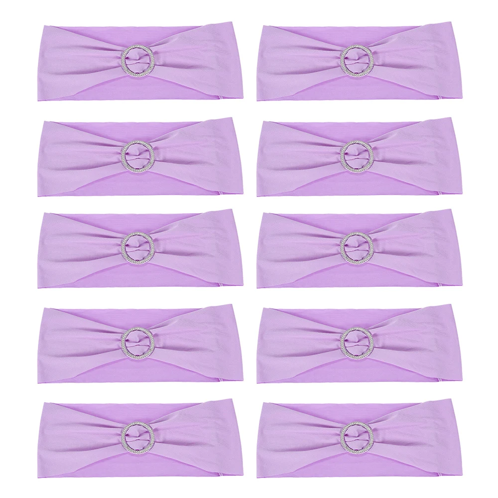 10 шт. свадебные украшения эластичный спандекс чехлы для стульев банты эластичные