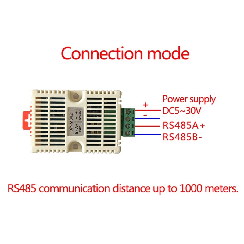 Датчик температуры и влажности RS485 Серийный коммутика датчик SHT20 Modbus RTU модуль