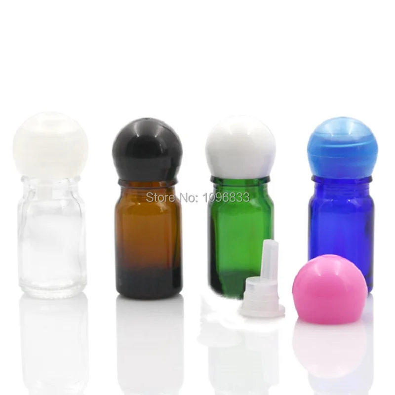 

5ml Dropper Plug Bottle Cosmetic Containers Bottles Glass Travelling Vial Refillable Jar Sample Packaging Vial Emulsion Bottle