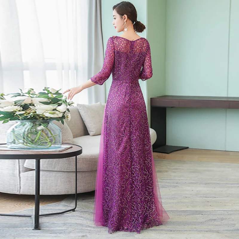 Женское винтажное платье Sommerkleid длинное с блестками для вечеринки A142|Женские