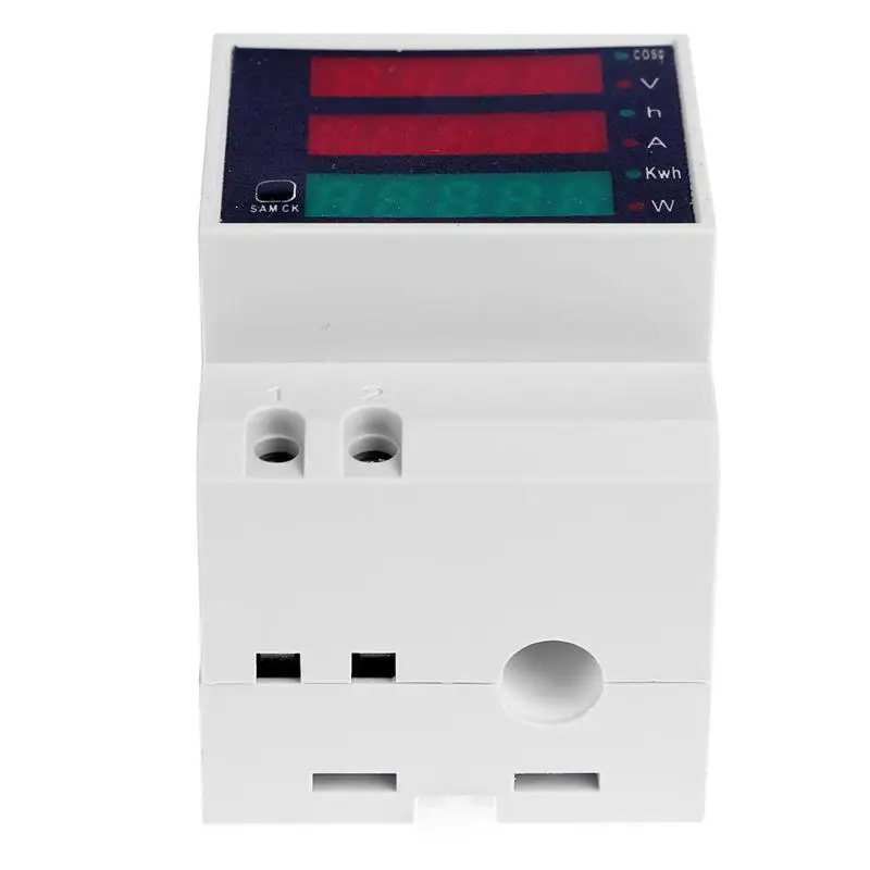 AC 80 300 В 0 100A din рейка Цифровой мультиметр напряжение тока счетчик