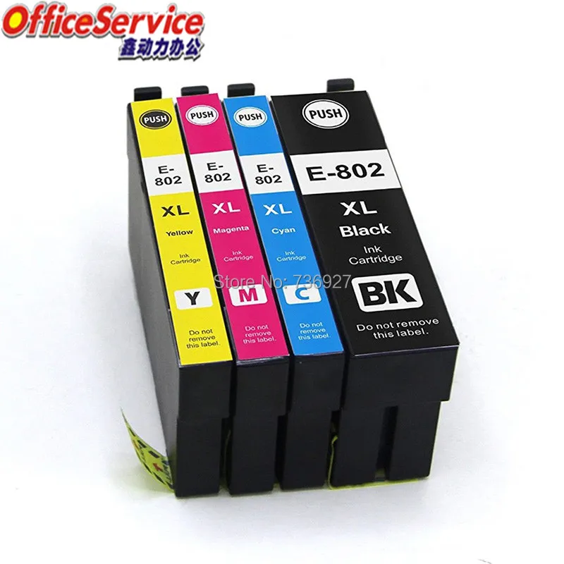 

Совместимый чернильный картридж T802 T802XL для Epson