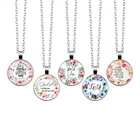 Женское Ожерелье с кулоном Walk In Love, купольное ожерелье с библейскими стихами, цитата из Писания, 2019