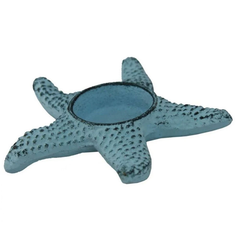Портативный подсвечник Starfish в винтажном стиле чугунный Настольный для чайного