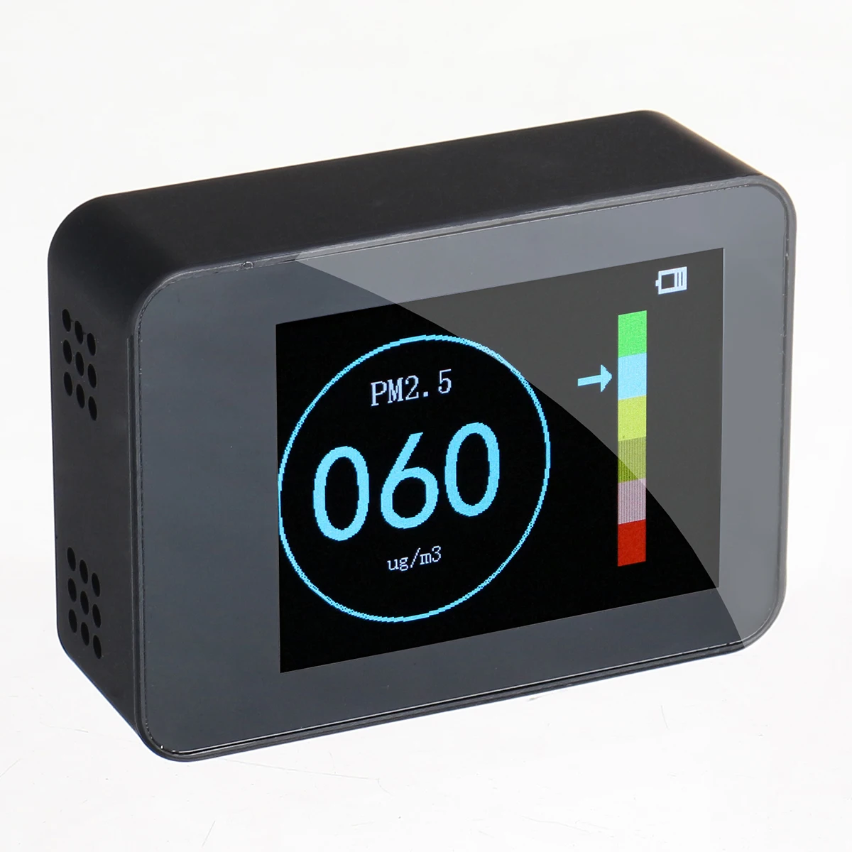 Портативный лазерный датчик PM2.5 Детектор цифровой дисплей в реальном времени